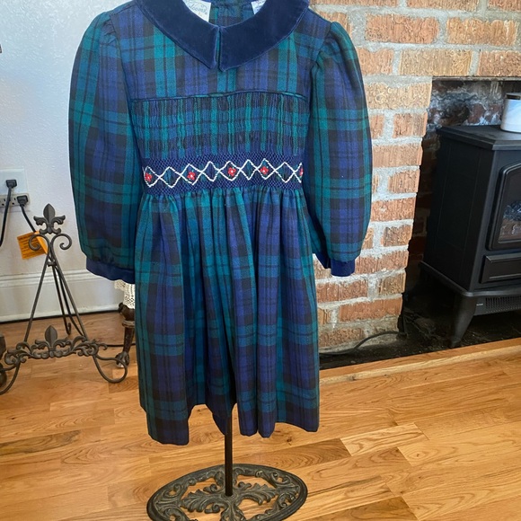 Heirloom Polly Flinders Toddler Girls Smocked Dress size 3 - Picture 8 of 15